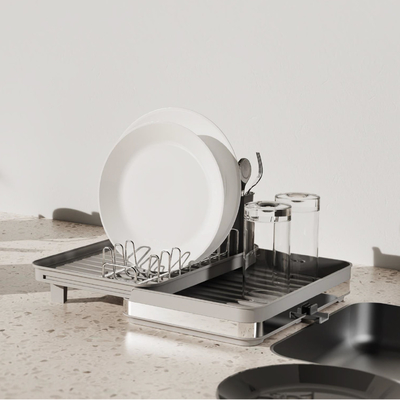 Buy Space Saving Steel Kitchen Dish Rack For Kitchen Organization And Storage online manufacture