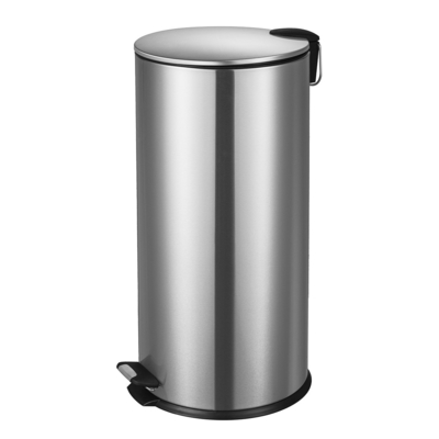 Buy 30L Soft Close Round Armor Pedal Trash Bin For Bathroom Waste Disposal System online manufacture