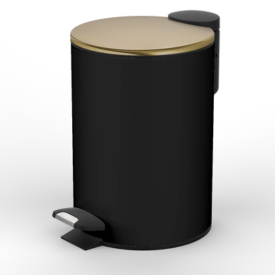 Buy Household Foot Pedal Stainless Steel Trash Bin with Rolling Cover 3L 5L 8L 12L 20L 30L online manufacture