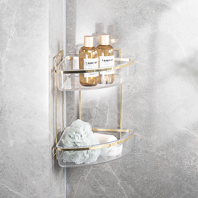 Buy Hanging Bathroom Caddy Storage Rack Wall Mounted Type With 2 Tiers online manufacture