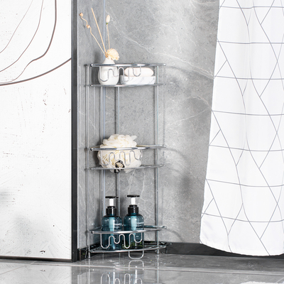 Buy Triple Tier Stainless Steel Corner Shower Shelves bathroom storage rack Custom online manufacture