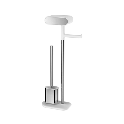 Buy Stainless Steel Bathroom Toilet Brush And Roll Holder Set OEM Free Standing online manufacture