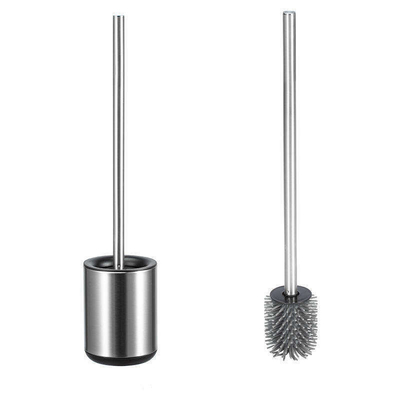 Buy Stainless Steel Anti Finger Print Toilet Brush for Household TPR Bathroom Cleaning online manufacture