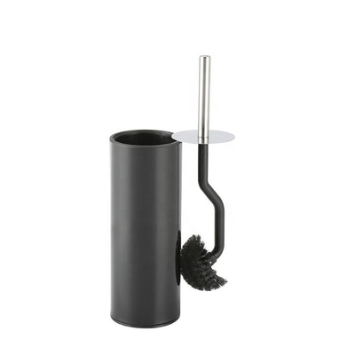 Buy Silver Curved Design Toilet Cleaning Brush with Holder Stainless Steel OEM Acceptable online manufacture