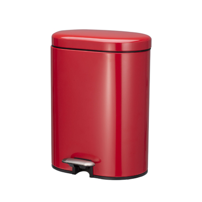 Buy ODM Stainless Steel rounded rectangle Foot pedalTrash Can With Soft Close Lid ktichen trash bin online manufacture