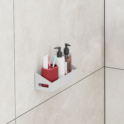 Buy Wall Mounted Japanese Bathroom Organizer Corner Shower Rack No Drilling online manufacture