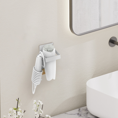 Buy Wall Mounted Household Magnetic Attraction Shower Rack for Bathroom Hair Dryer Holder online manufacture