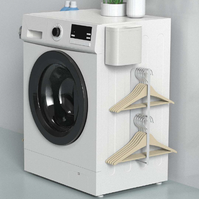 Buy Double Tier Magnetic Wall Mounted Washing Machine Rack for Storage Holders Racks online manufacture