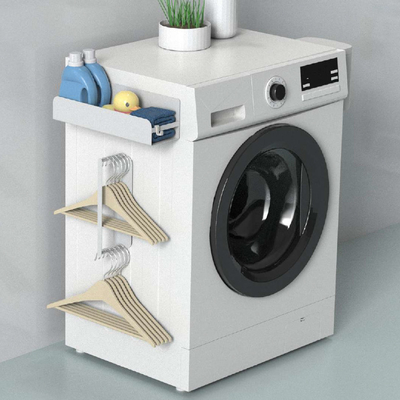 Buy Functional Design Magnetic Laundry Organizer Single Tier Washing Machine Side Rack online manufacture