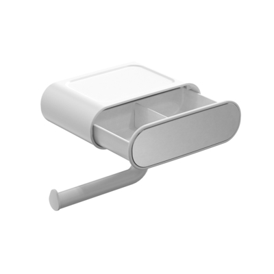 Buy Stainless Steel TPR Toilet Cleaning Brush with Bathroom Paper Holder Set Oval Design online manufacture