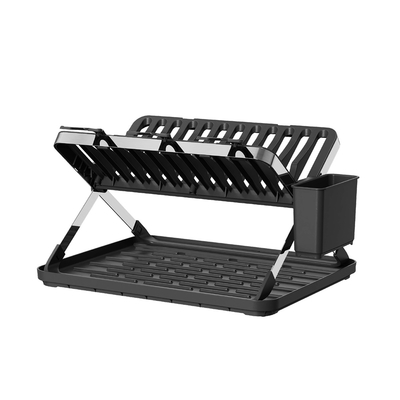 Buy Foldable Stainless Steel Dish Rack For Rectangle Plates online manufacture