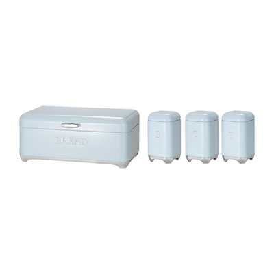 Buy Kitchen Storage Containers Crown Series Metal Bread Bin Set For Tea Coffee And Bread Storage online manufacture