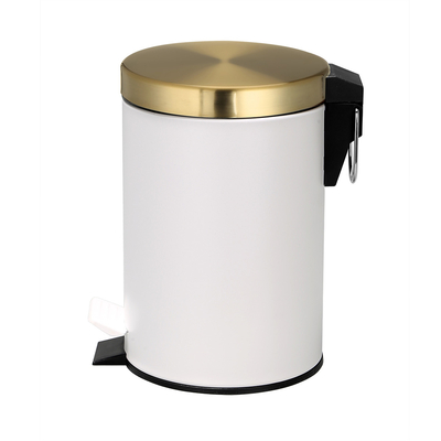 Buy Rolling Cover Type SS Round Trash Bin with 3L/5L/8L/12L/20L/30L Capacity and Foot Pedal Structure online manufacture