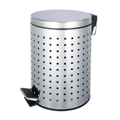 Buy 3L/5L/8L/12L/20L/30L Stainless Steel Foot Pedal Bin with Rolling Cover Durable and Convenient Waste Management Solution online manufacture
