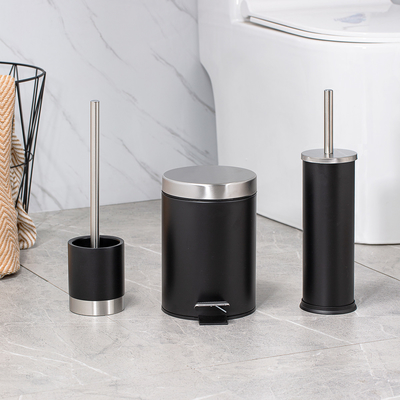 Buy Round Stainless Steel Trash Can with Rolling Cover Foot Pedal Bin 3L/5L/8L/12L/20L/30L Capacity online manufacture
