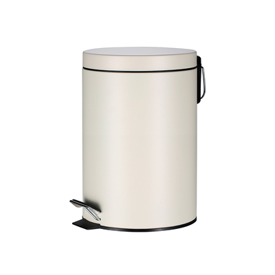 Buy Rolling Cover Type Foot Pedal Bin Stainless Steel Trash Can for 3L/5L/8L/12L/20L/30L SS Round Bin online manufacture