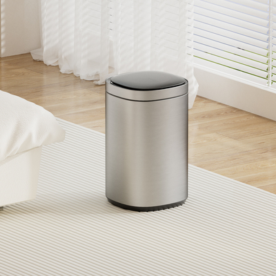 Buy 30L Satin Stainless Steel Household Smart Sensor Bin with Touchless Motion Sensor and Automatic Opening online manufacture