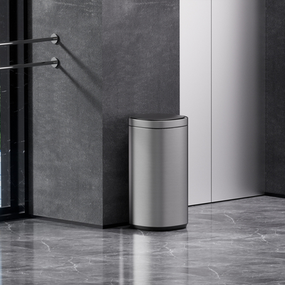 Buy Effortless Waste Disposal 40L Smart Sensor Trash Can with Automatic Motion Detection and Stainless Steel Material online manufacture
