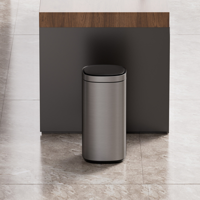 Buy High Capacity Household Motion Sensor Trash Bin Stainless Steel Smart Sensor Bin Automatic Trash Can for Living Room 40L online manufacture