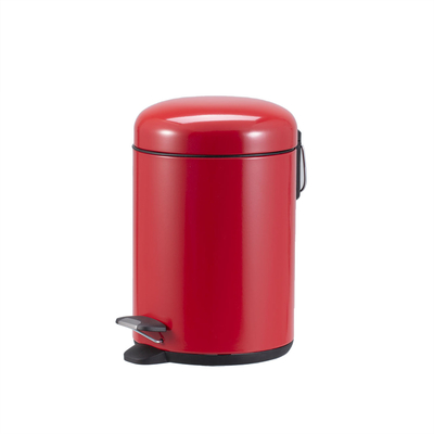 Buy Silver Stainless Steel Pedal Bin with Sustainable Waste Management and 5L Capacity online manufacture