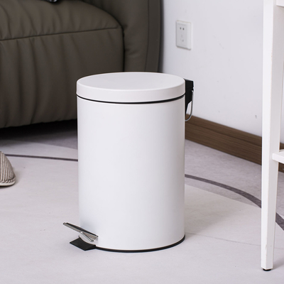 Buy Rolling Cover Type 3L/5L/8L/12L/20L/30L SS Round Trash Bin Pedal Bin Stainless Steel Trash Can for Home online manufacture