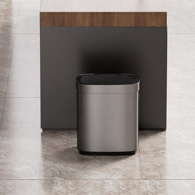Buy Office and Kitchen Stainless Steel Trash Can Automatic Touchless Smart Sensor Waste Bin with STANDING Structure online manufacture