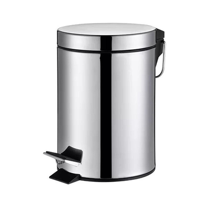 Buy Convenient Rolling Cover Type Stainless Steel Trash Bin for 3L/5L/7L/12L/20L/30L Home Round Lid Trash Can and Material online manufacture