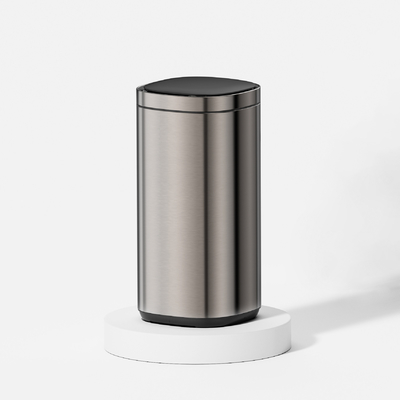 Buy Power Supply Battery Powered 30L Stainless Steel Smart Sensor Trash Bin with Satin Finish and Automatic Opening online manufacture