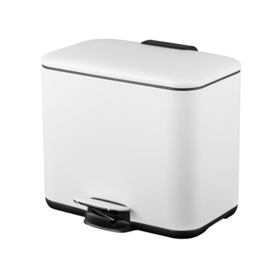 Buy 2 Division Stainless Steel Pedal Bin Household Trash Can for Stylish and Sustainable Recycling Solution online manufacture