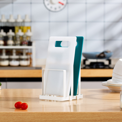 Buy Kitchen Organiser Standing Type Kitchen Organizer Kitchen Cutting Board Rack Multi-Size Cutting Board Holder online manufacture