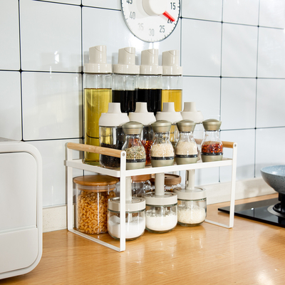 Buy Wardrobe Organiser Drawer Multifunctional Compact Kitchen Organizer Spice Rack Wood Handle  Metal Kitchen Storage Rack online manufacture