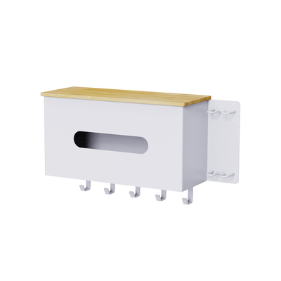 Buy Magnetic Attraction Shower Rack No Drilling Bathroom Organizer Wall Mounted Multilfunctional Tissue Box online manufacture