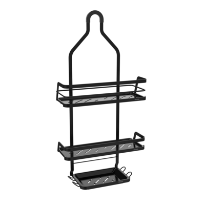Buy Stylish Bathroom Organizer Hanging Iron Wire Rack Stainless Steel Wall Mounted Faucet Shower Caddy online manufacture