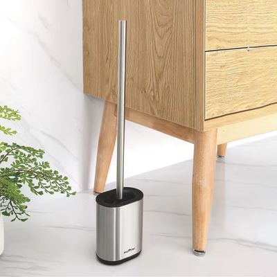 Buy Powder Coating TPR Toilet Cleaning Brush With Holder Freestanding Custom Logo online manufacture