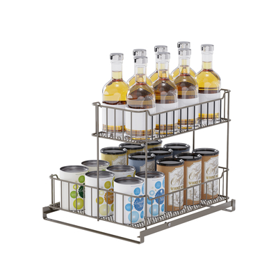 Buy Multifunctional Kitchen Storage Basket Under Sink Organizer Sliding Storage Basket online manufacture