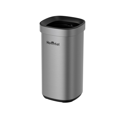 Buy Stylish Rectangular Stainless Steel Open Top Trash Can Without Lid for Household Storage Bucket 8L/12L/20L/30L online manufacture