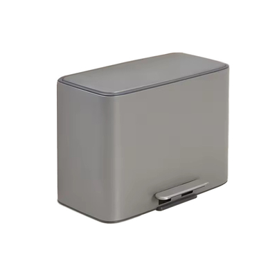 Buy LOGO PRINT Allowed Square 11.5L*3 Stainless Steel Soft Close Pedal Trash Bin for Recycling in Living Room Office online manufacture