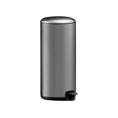 Buy 30L Stainless Steel Household Stylish Thin Lid Pedal Trash Bin Waste Bin Dustbin Soft Close Round Metal Trash Can ROUND online manufacture