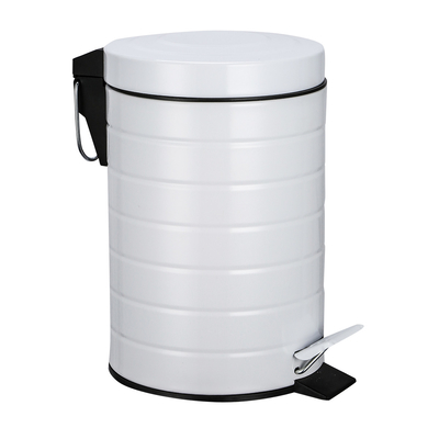 Buy Stainless Steel Rolling Cover Dustbin for Sustainable Waste Management 3L/5L/8L/12L/20L/30L Round Trash Can online manufacture