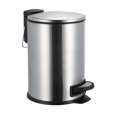Buy Baby Care Room BSCI Household Pedal Bin Round Stainless Steel Trash Bin With Thin Lid Trash Can 3L/5L/12L/20L/30L online manufacture