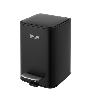Buy Stainless Steel Pedal Trash Can 18L Capacity Soft Close Stylish Household Waste Bin rounded rectangle trash can online manufacture