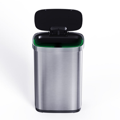 Automatic Household Smart Sensor Trash Can Touchless Big Volume Stainless Steel