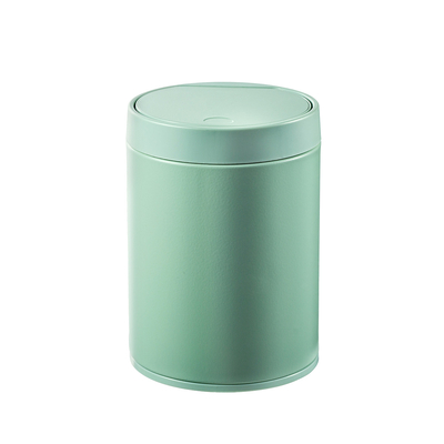 1.5L Steel Desktop Mini Touch Garbage Can Trash Bin for Sustainable Office Waste