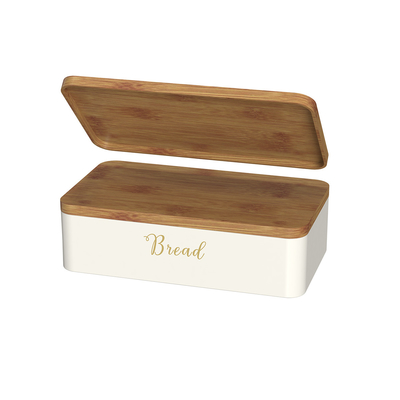 Metal Bread Bin Set Crown Series Kitchen Storage Containers for Bread Tea and Coffee