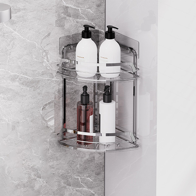 Bathroom Organizer Iron Wire Rack with Sustainable Design and Wall Mounted Installation