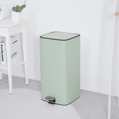 Stainless Steel Rectangular Pedal Trash Bin For Home Kitchen 11.5L 18L 28L