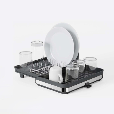 Stainless Steel Kitchen Dish Drainer With Detachable Design