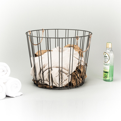 Wardrobe Organiser Drawer Organiser Household Metal Basket With Handle For Sundries