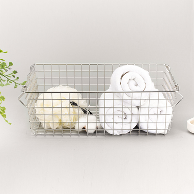 Multifunctional Household Bathroom Stainless Steel Wire Basket Organizer