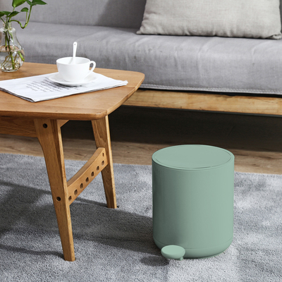 Contemporary Living Room Organizer Step On Garbage Can With Soft Close